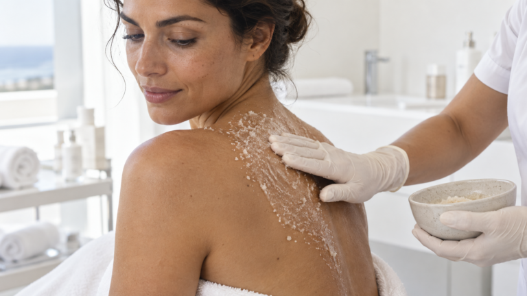 Peeling corporal en Las Palmas: aplicación profesional en la piel del cuerpo