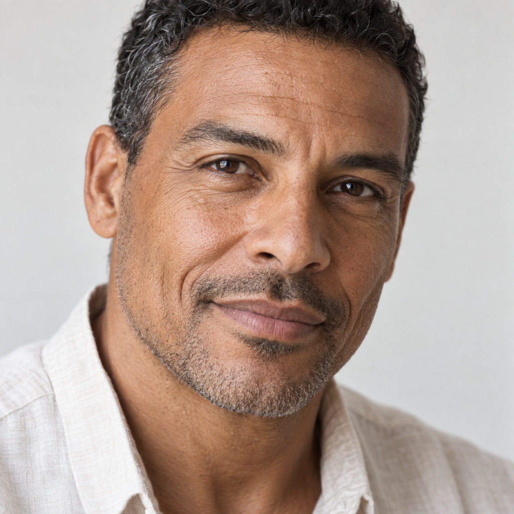 Retrato masculino natural para información sobre blanching con ácido hialurónico en Las Palmas