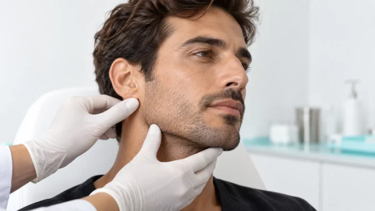 Valoración del contorno mandibular masculino antes de un tratamiento con ácido hialurónico